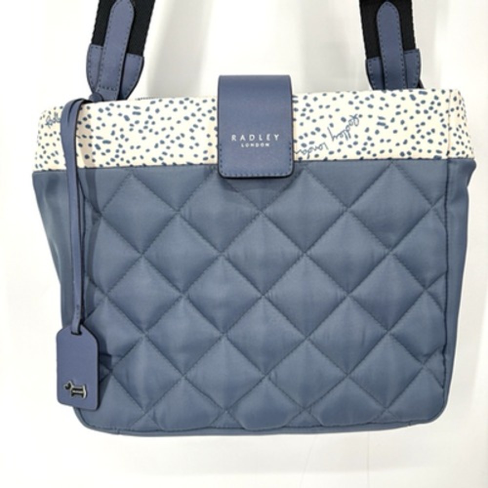 RADLEY London Crossbody Medium Blue Grab Brockley Responsible Quilted Handbag
